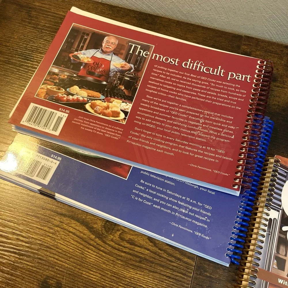 Best of QED Cooks 1 2 3 Complete Set Chris Fennimore WQED Cookbook Recipe‎ PBS